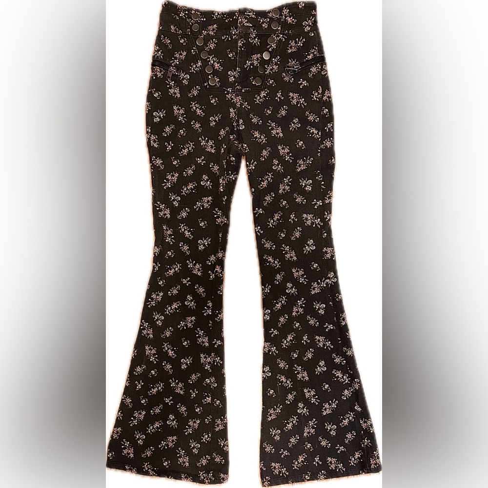 AFRM Ditzy floral flare jeans